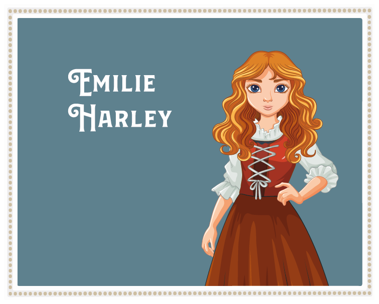 Character portrait: Emilie Harley